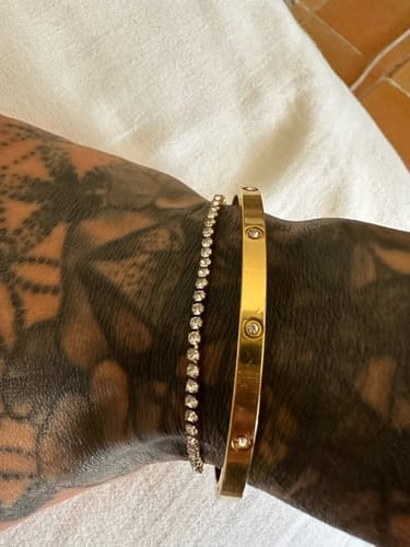 Customer photo review of Monaco Tennis Bracelet