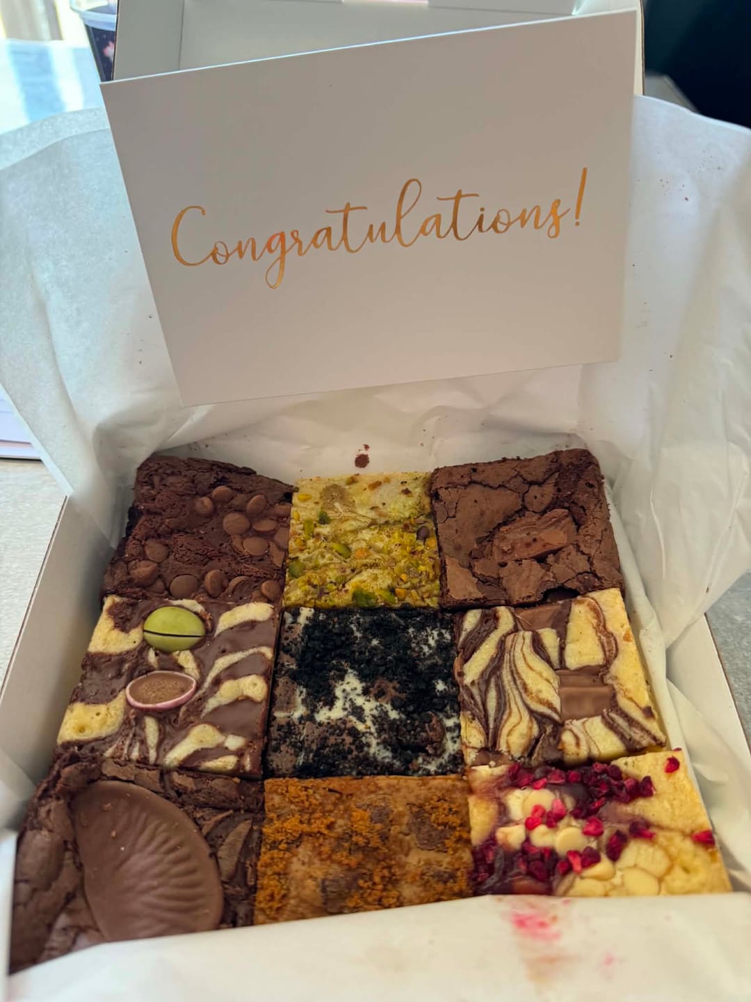 Customer photo review of Brownie & Blondie Mixed Box