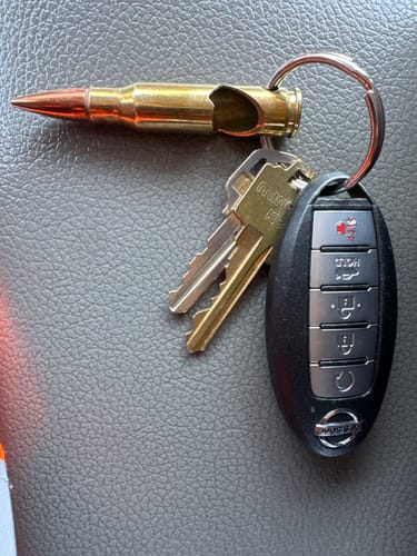Customer photo review of .308/7.62 Real Bullet Keychain Bottle Opener