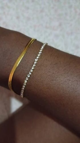 Customer photo review of Monaco Tennis Bracelet