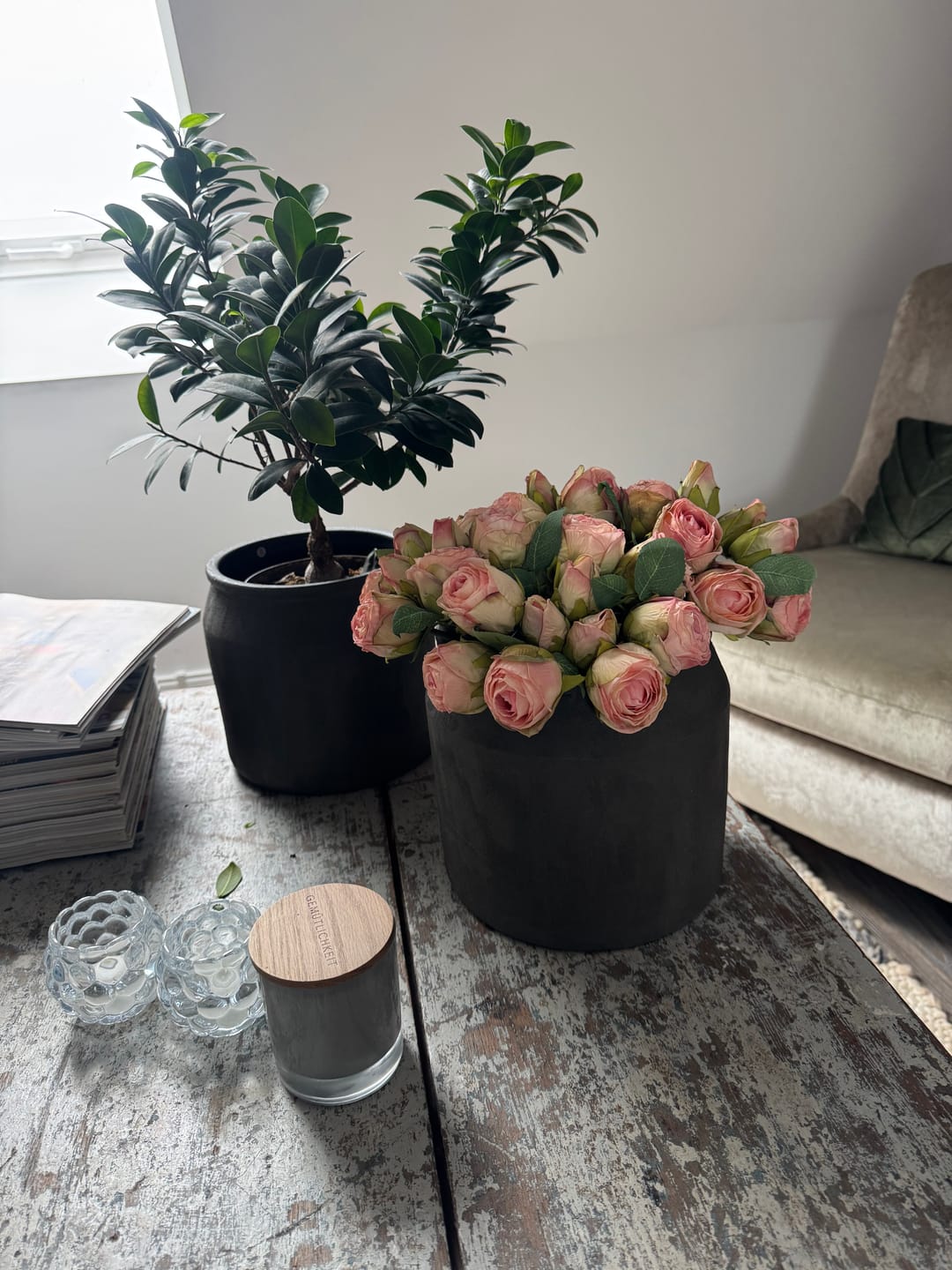 Customer photo review of Mini Rozen Boeket - Roze (20 rozen)