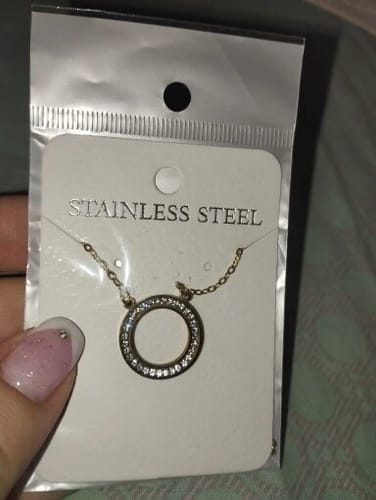 Customer photo review of LVE diamond  necklace