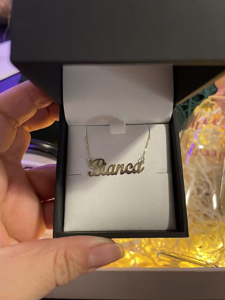 Customer photo review of Personalized Name Necklace for Women | Custom Gift for Her