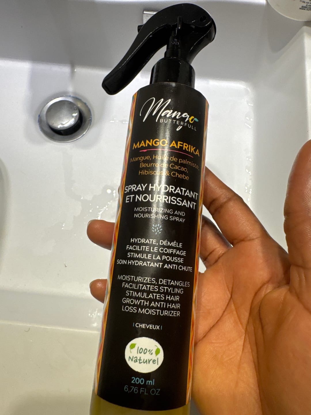 Customer photo review of Spray Hydratant et nourrissant - MANGO AFRIKA