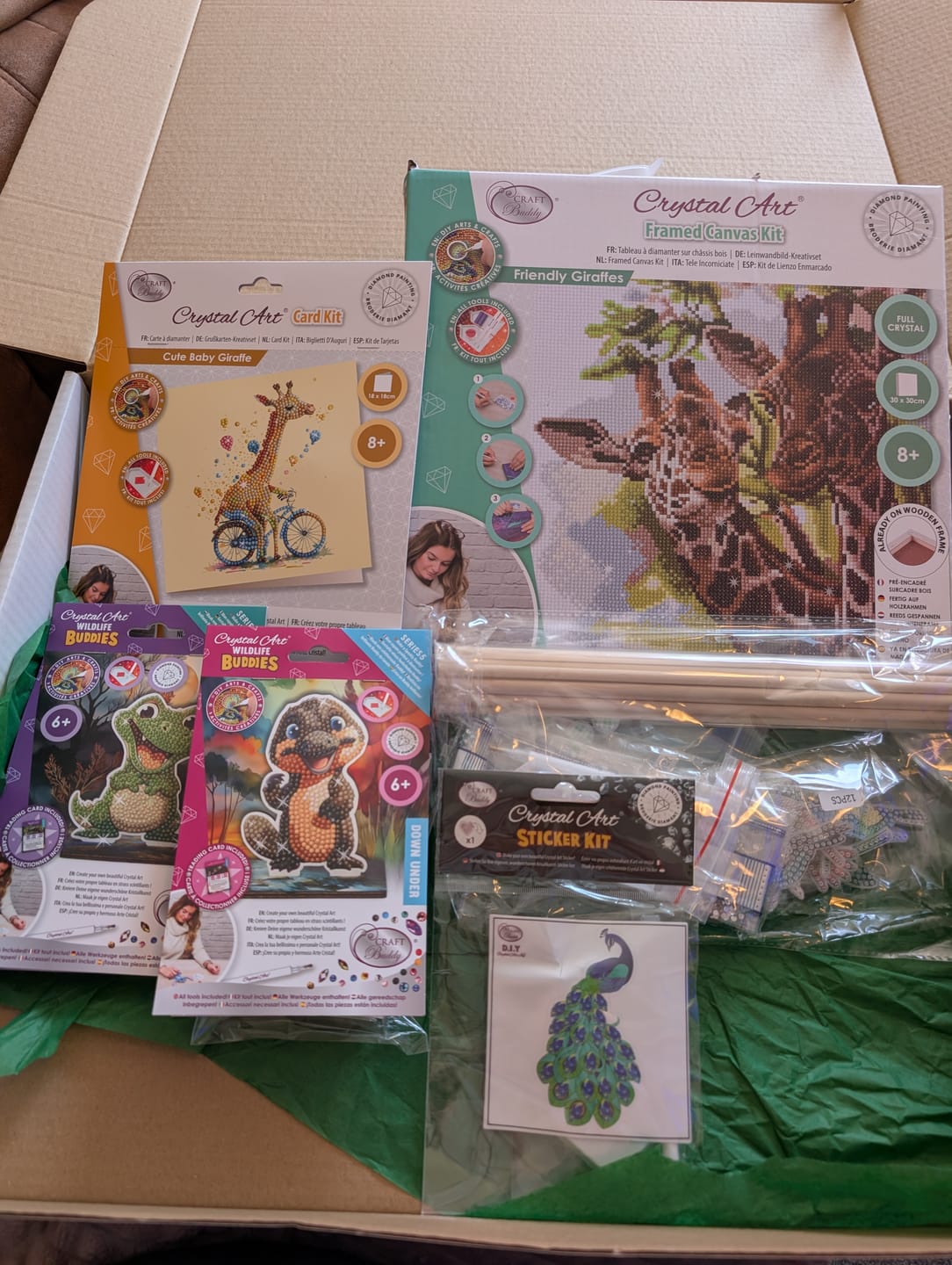 Customer photo review of Wildlife Crystal Art Mystery Box
