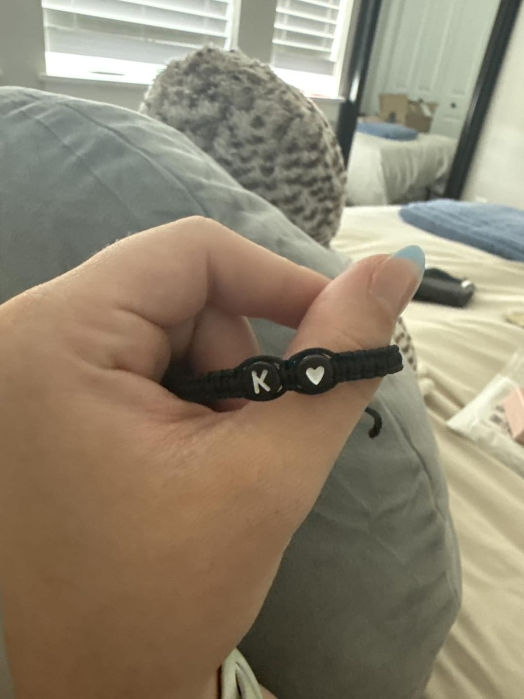Customer photo review of Verstellbares Armband mit Initiale & Herz