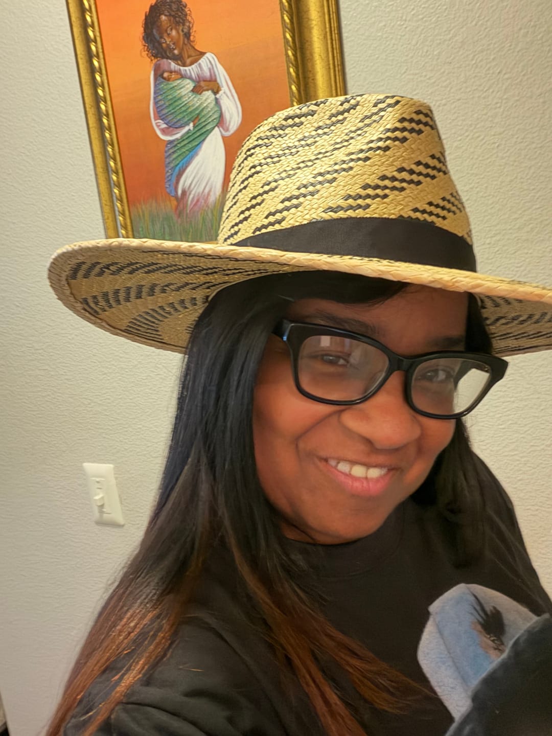 Customer photo review of Rosewood Fedora Straw Hat