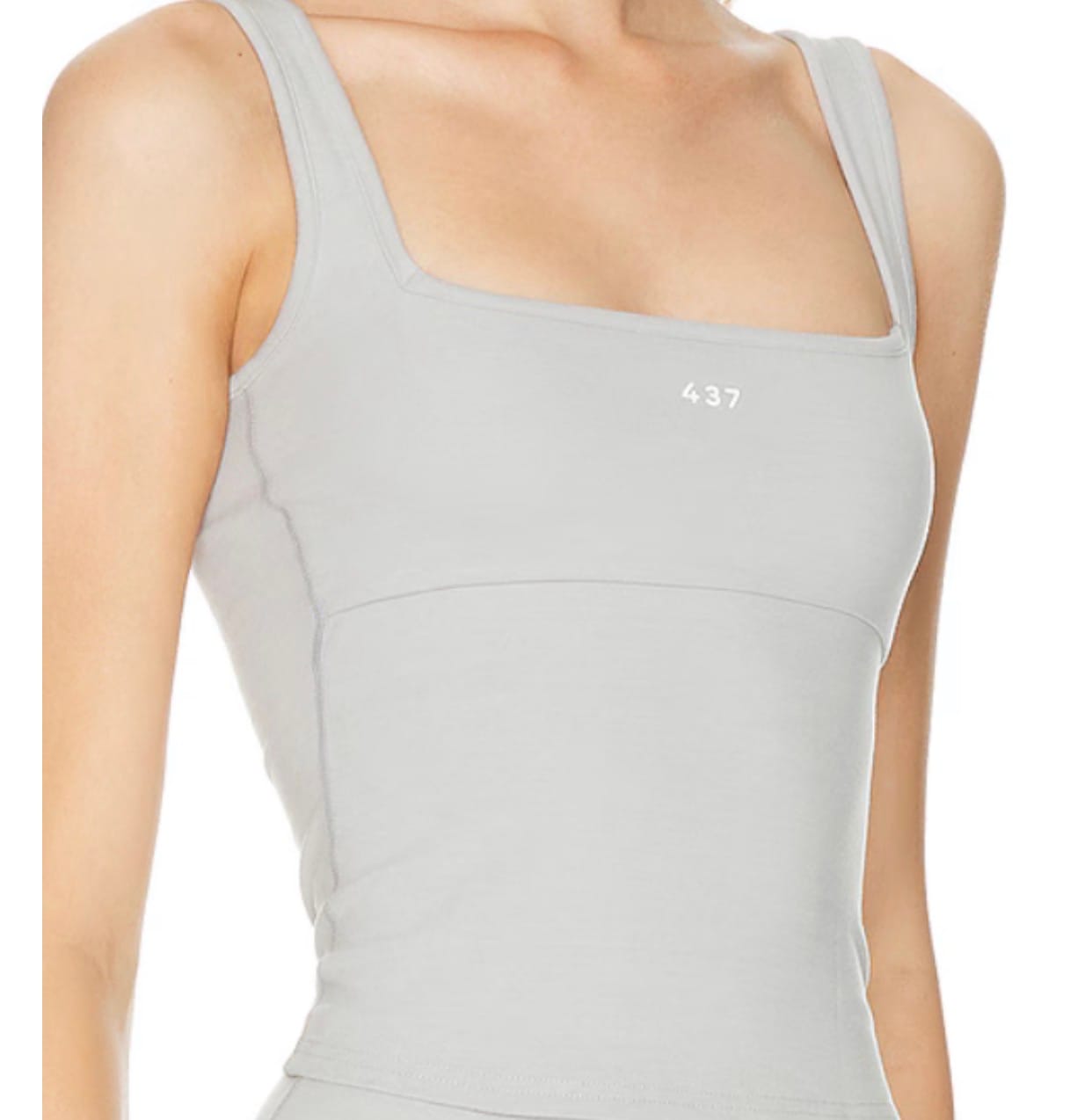 Customer photo review of The Sculpt Tank / Heather-Grey