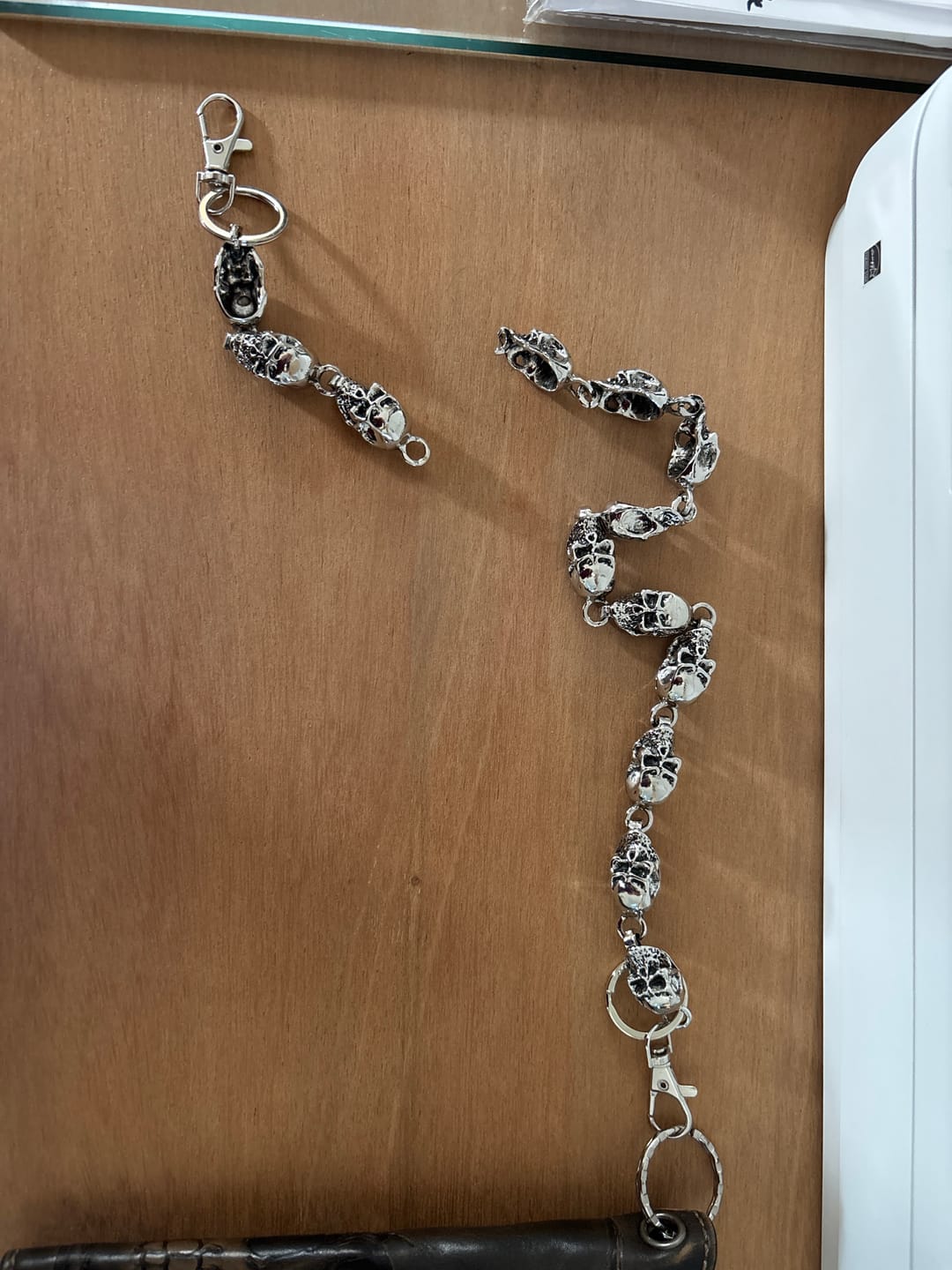 Customer photo review of Skull Belt Chain