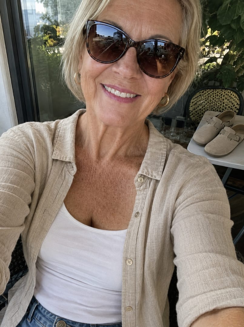 Customer photo review of Women's Comfort Clogs | Slip-On Suede Mules with Arch Support & Adjustable Buckle | Sofuna