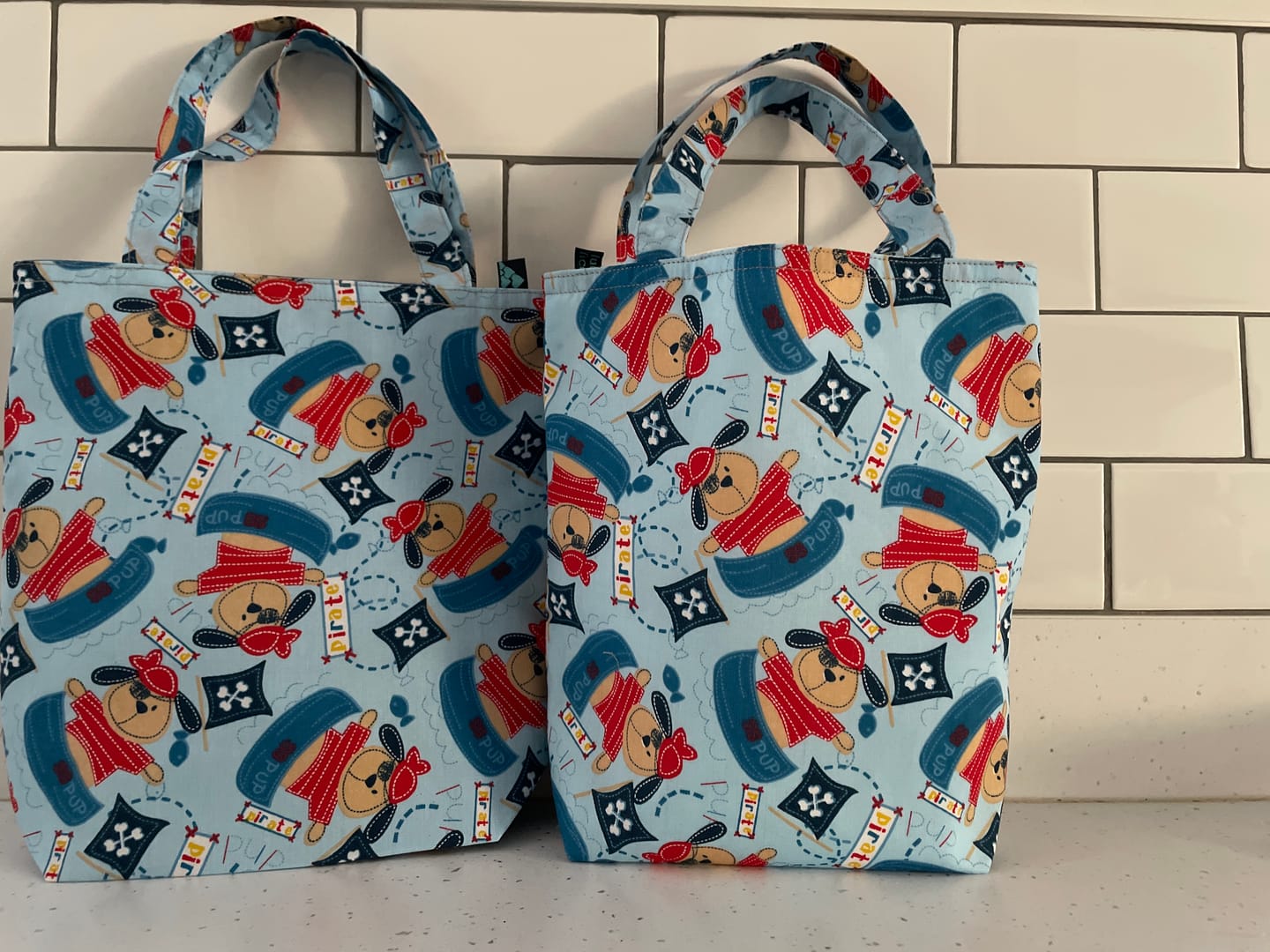 Customer photo review of Pirate Pup Polycotton Fabric