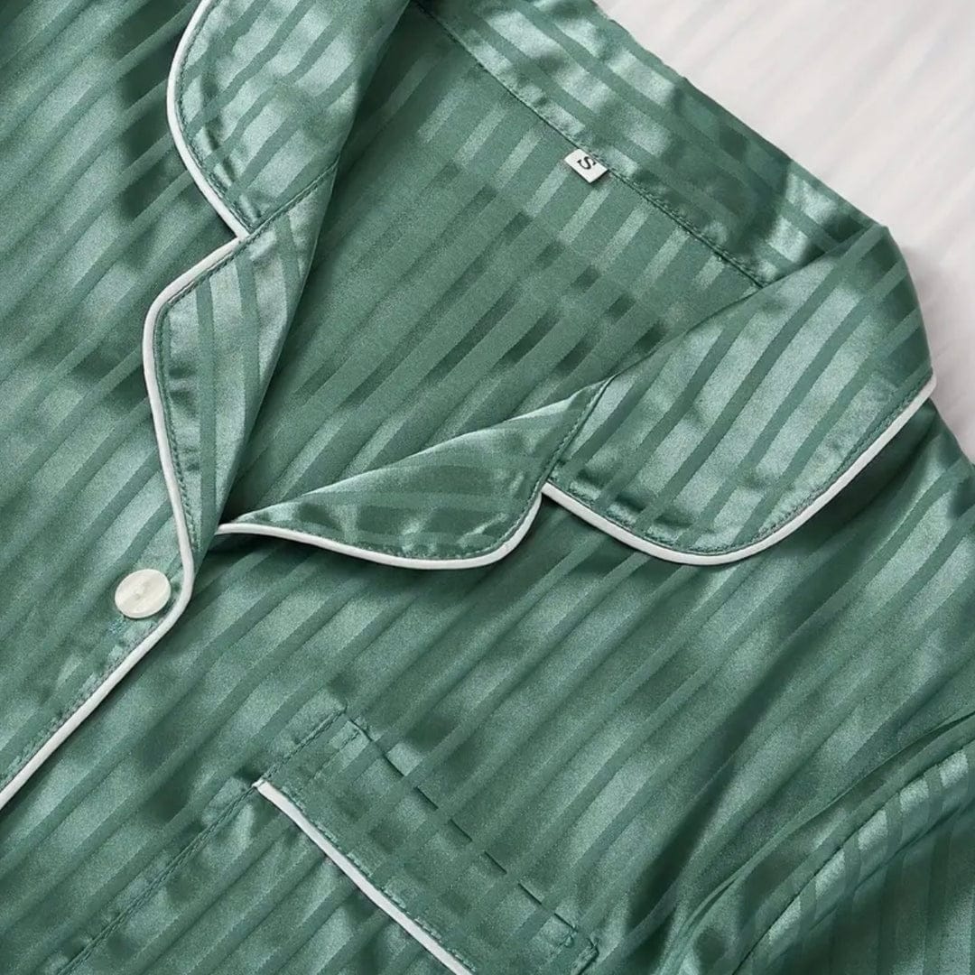 Customer photo review of Satin Sleepwear Pajama Set