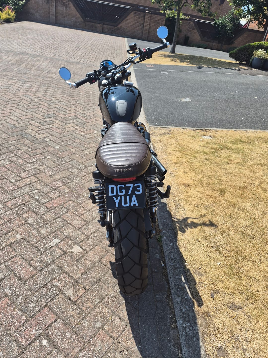 Customer photo review of Classic Metal Pressed 7×5 Motorbike Number Plate