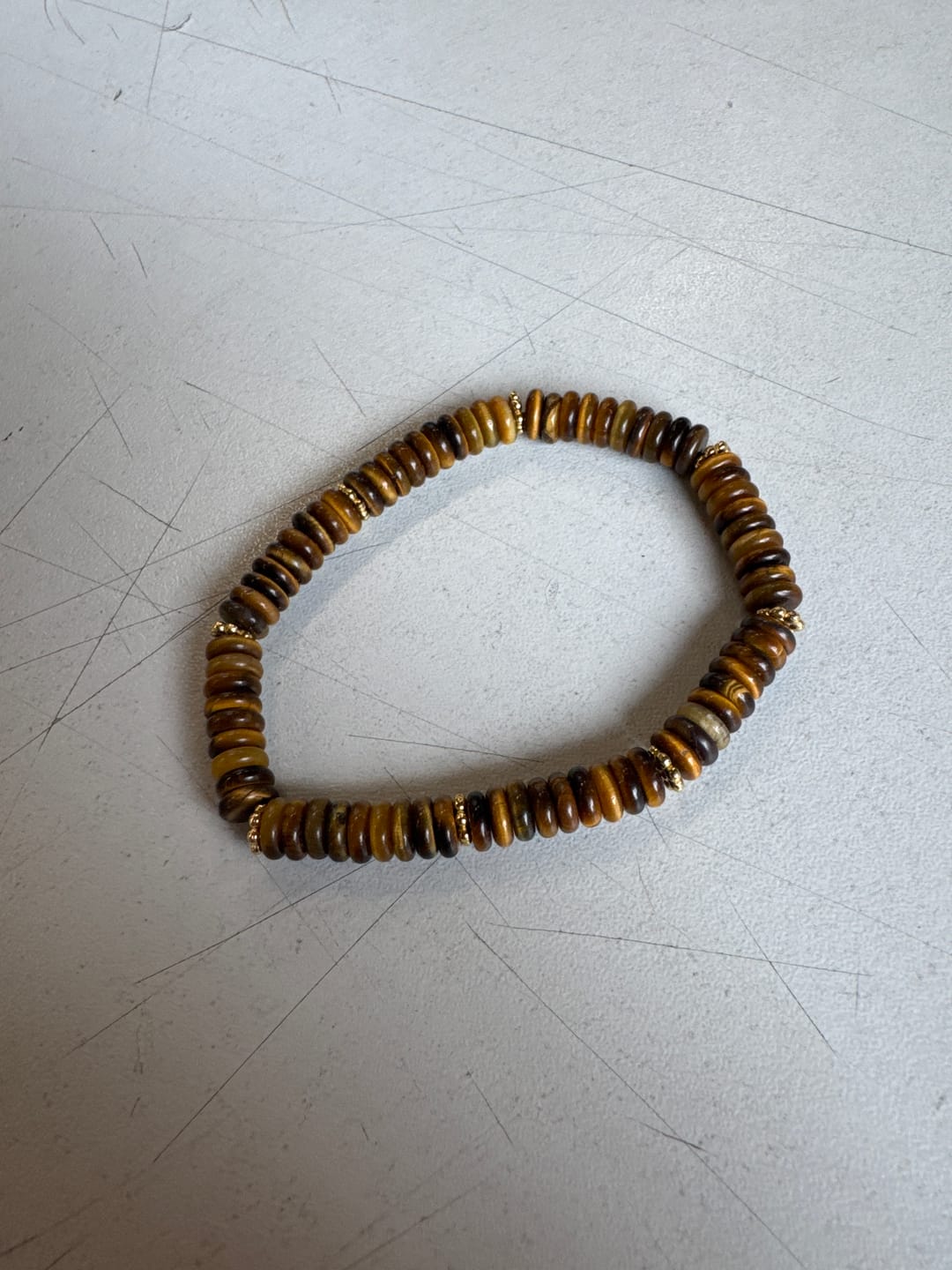 Customer photo review of Tigerauge Armband - Kraftperlen