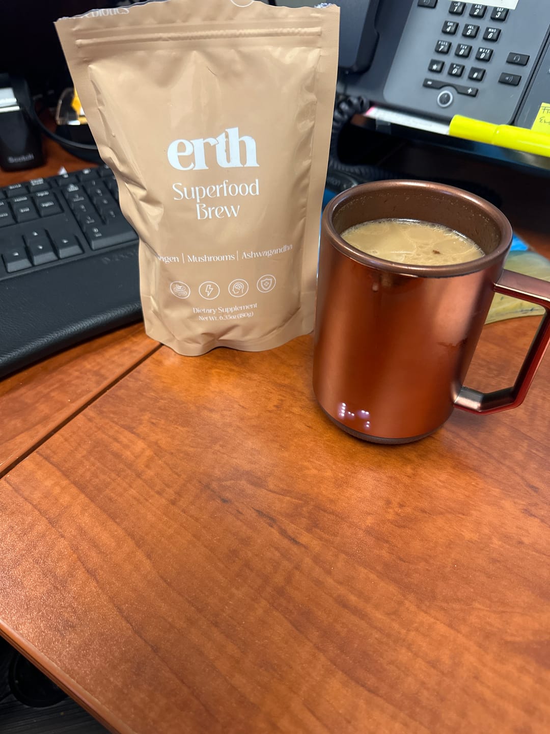 Customer photo review of Superfood Brew 1 Month Supply