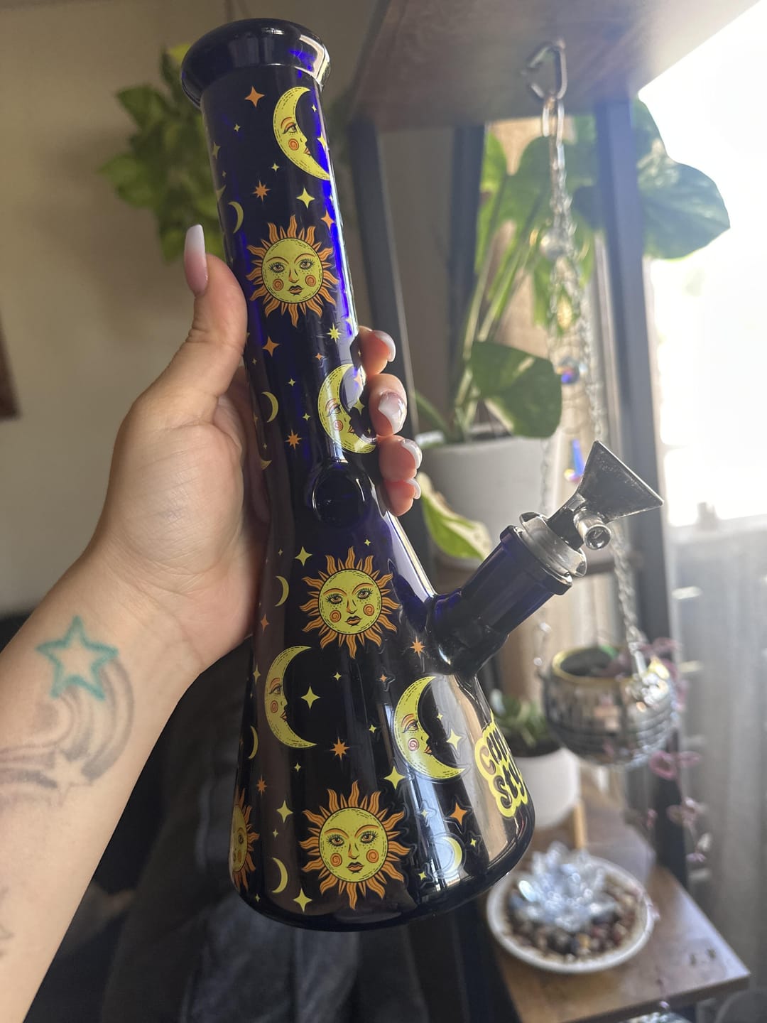 Customer photo review of 90's CELESTIAL BONG 10"