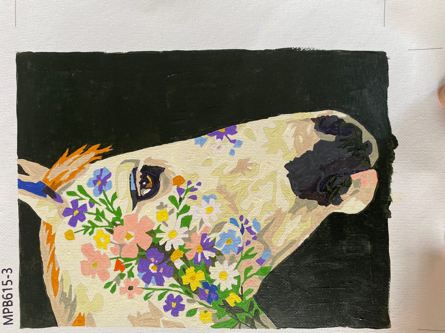 Customer photo review of 6 Mini Paintings - Flower Horses Set