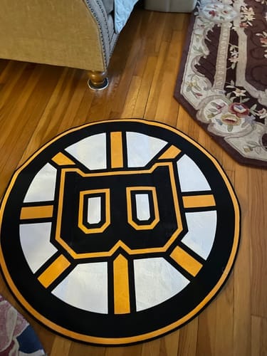 Customer photo review of Boston Bruins rug