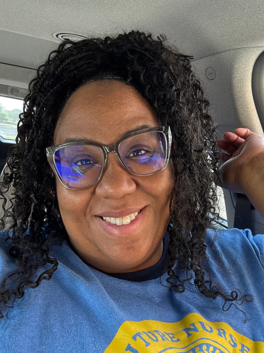 Customer photo review of Spiral Curl Bulk Hair Extensions for Braiding