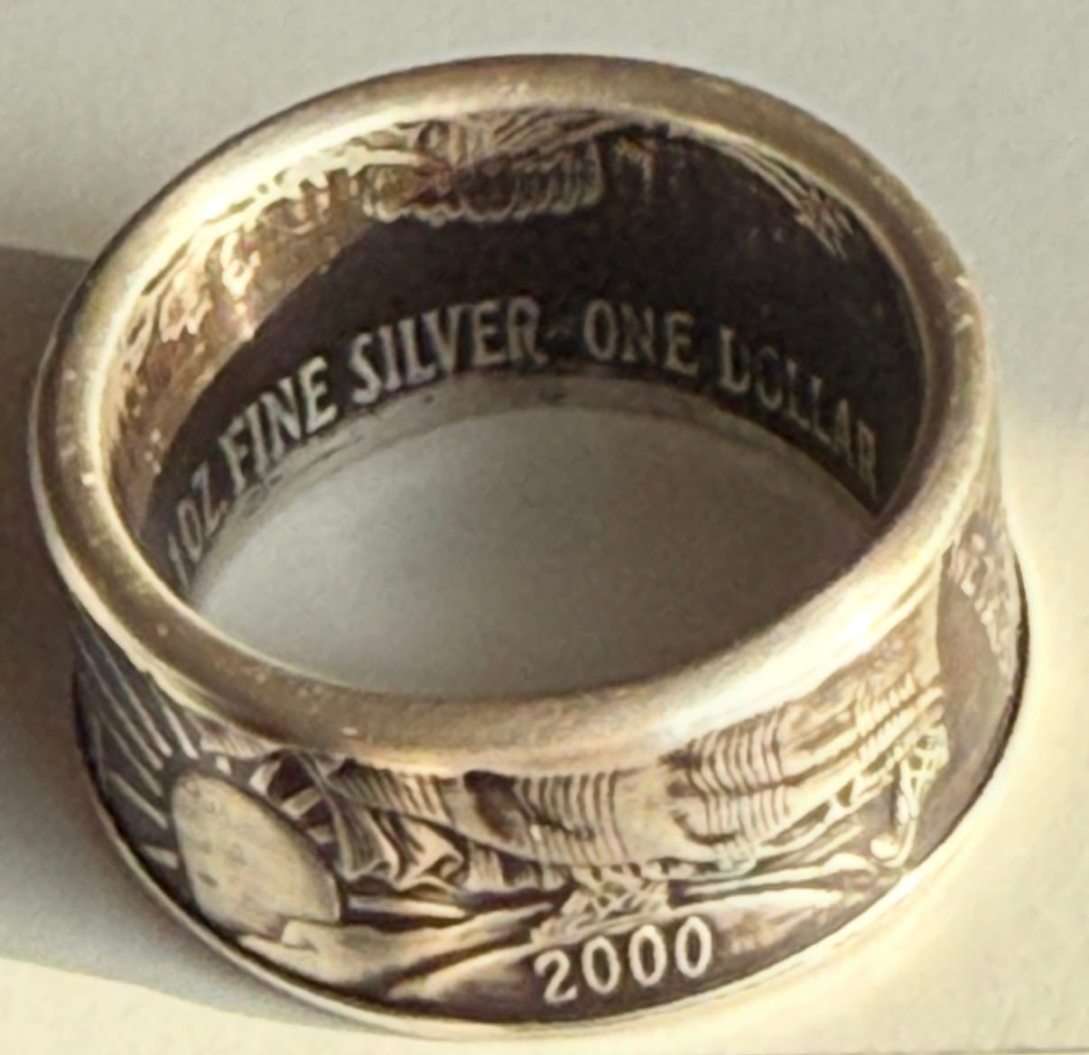 Customer photo review of American Silver Eagle Coin Ring