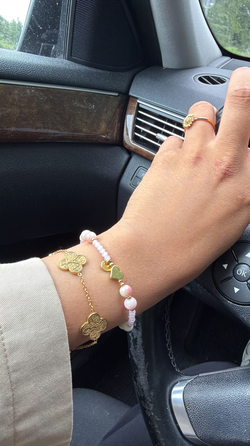 Customer photo review of Shukr | Sabr | Tawakkul Kleeblatt Armband