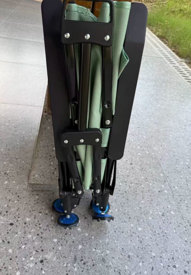 Customer photo review of Low Back Adjustable Reclining Fishing Chair Foldable Outdoor Camping Chair for Bank Fishing, Lake Fishing & Wild Fishing