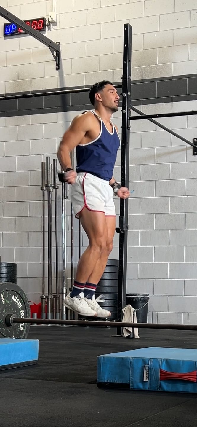 Customer photo review of Ringer Tank - Navy White