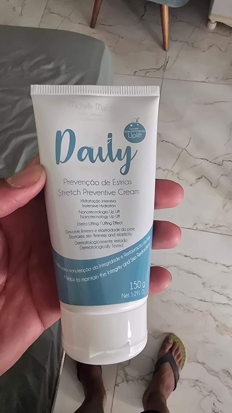 Customer photo review of Daily Prevenção - Creme preventivo de estrias