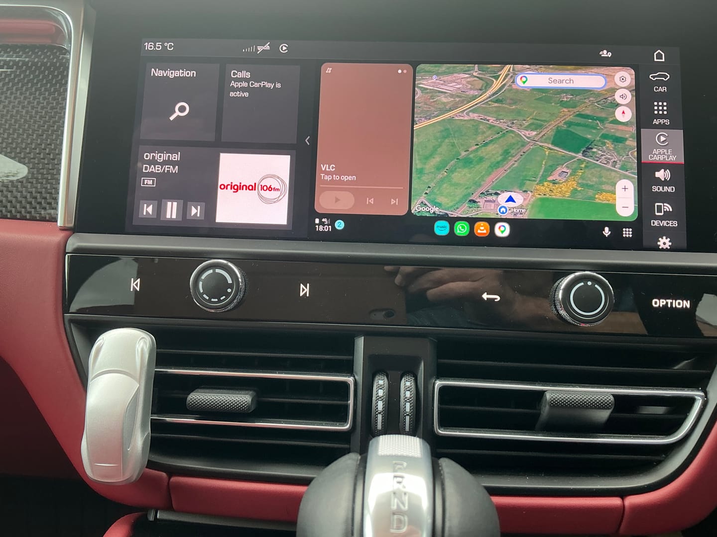 Customer photo review of Smart World Apple Carplay and Android Auto Wireless Adapter CP-AA for cars with CarPlay to enable Android auto via CarPlay