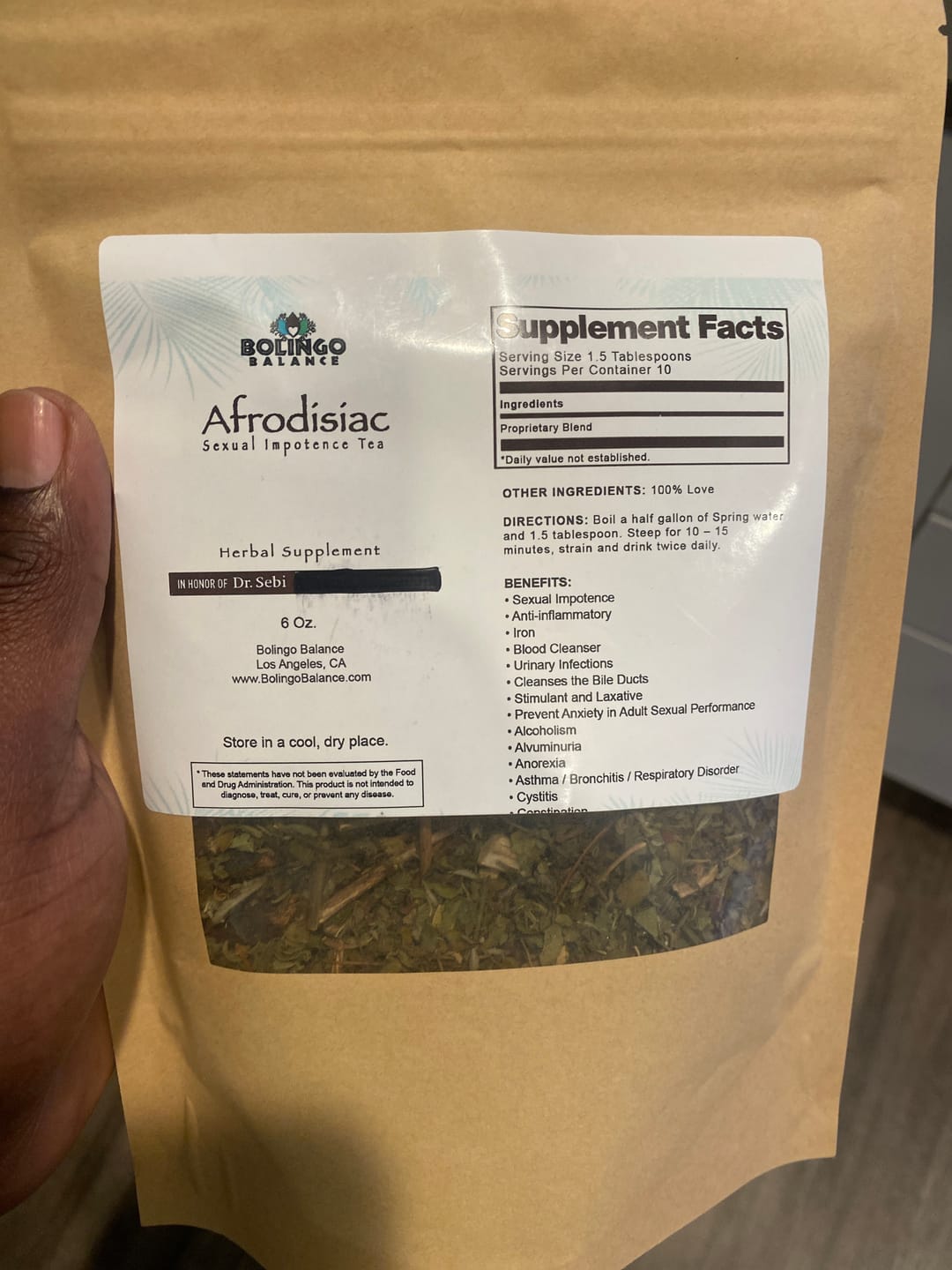 Customer photo review of AFRODISIAC