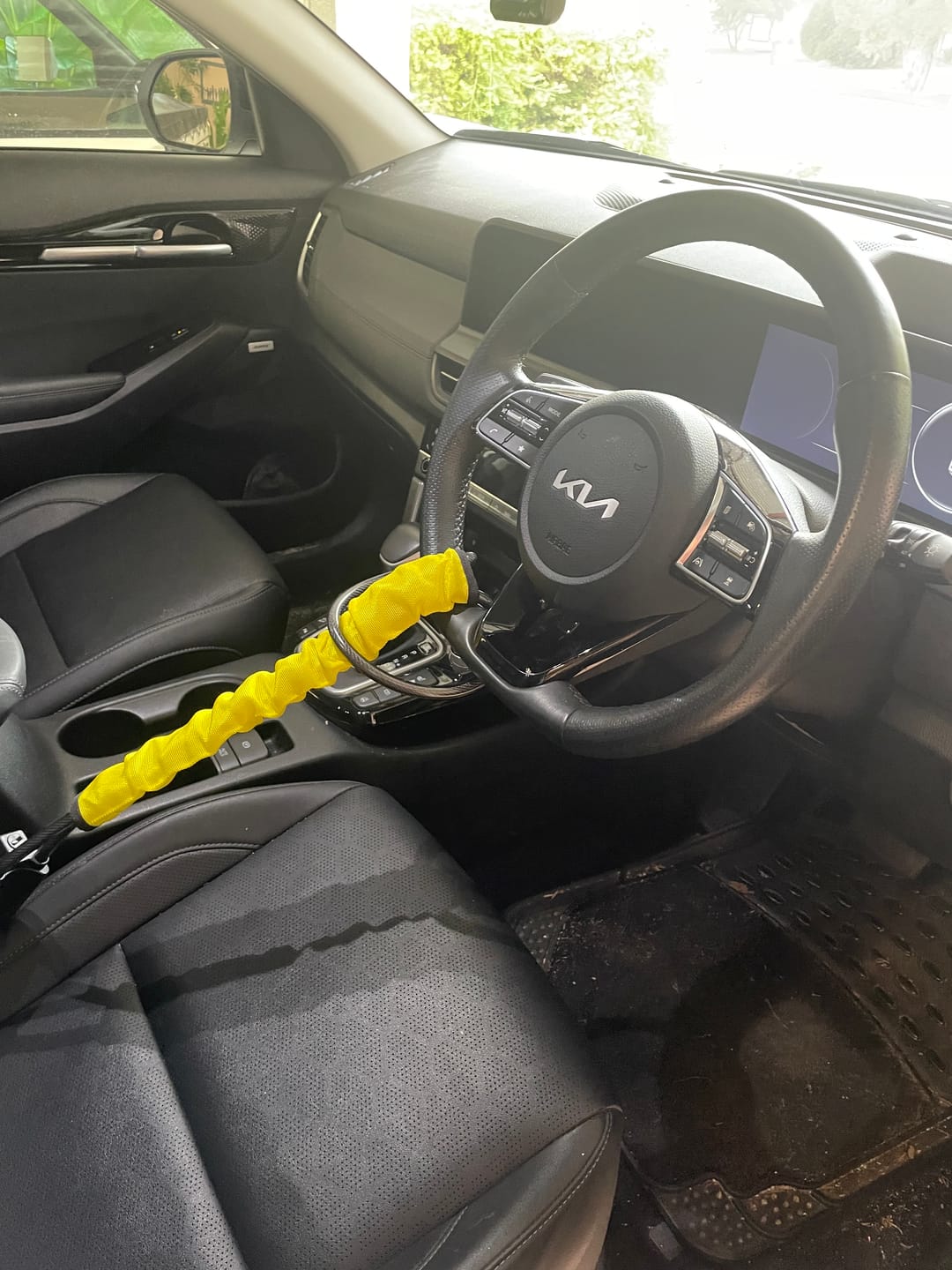 Customer photo review of Lock'd Car Defender — Visible Protection That Thieves Can't Ignore