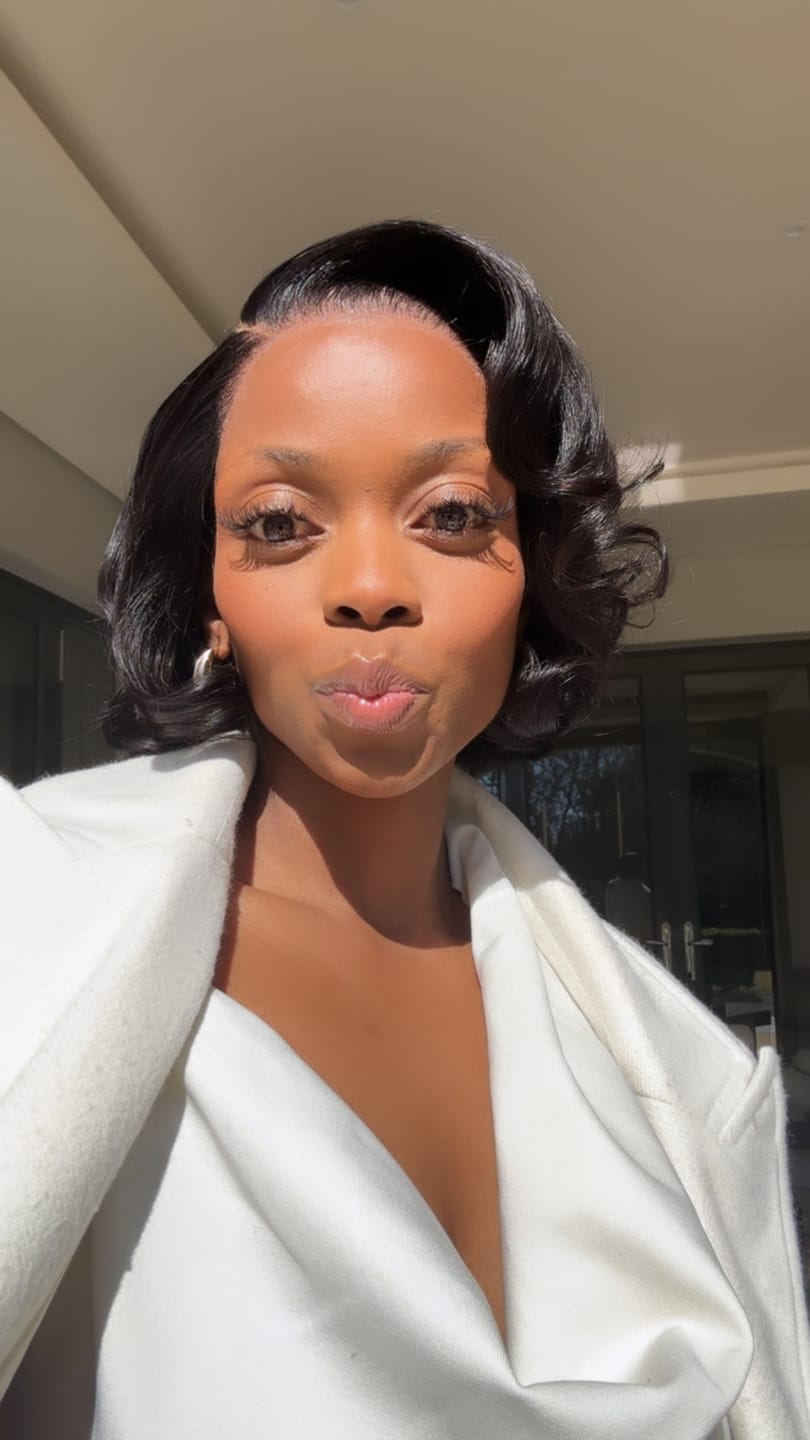 Customer photo review of 8" Tammy Double Drawn Wig- 5x5 Lace Closure