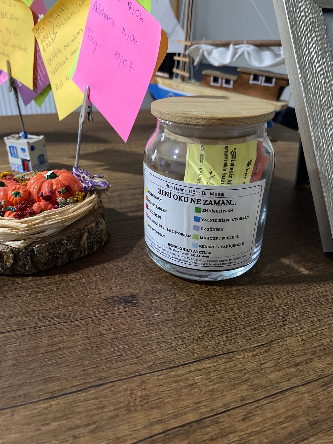 Customer photo review of Huzur Kavanoz - 150 Ayet - 10 Renkli