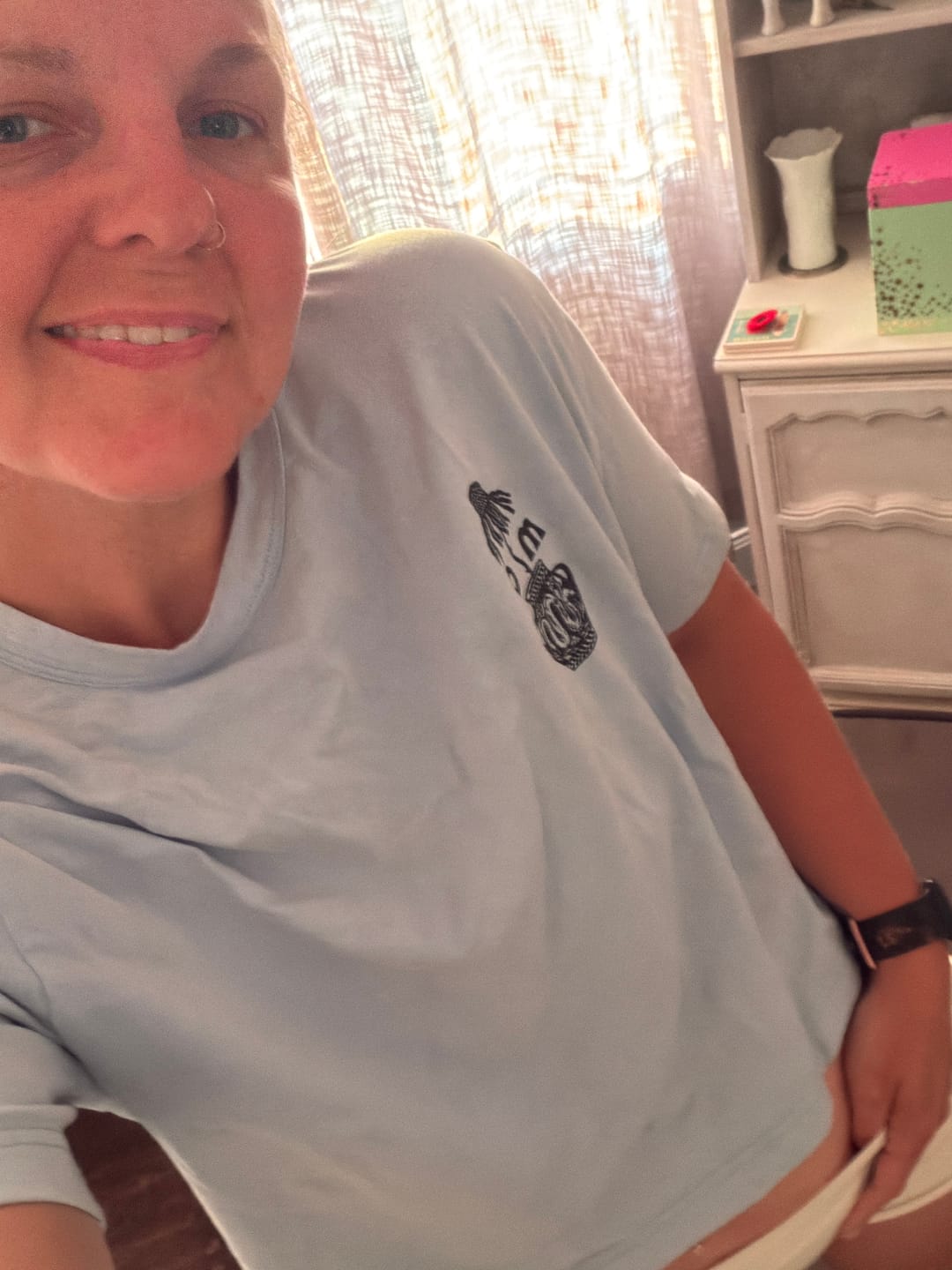 Customer photo review of Chronically Dehydrated T-Shirt