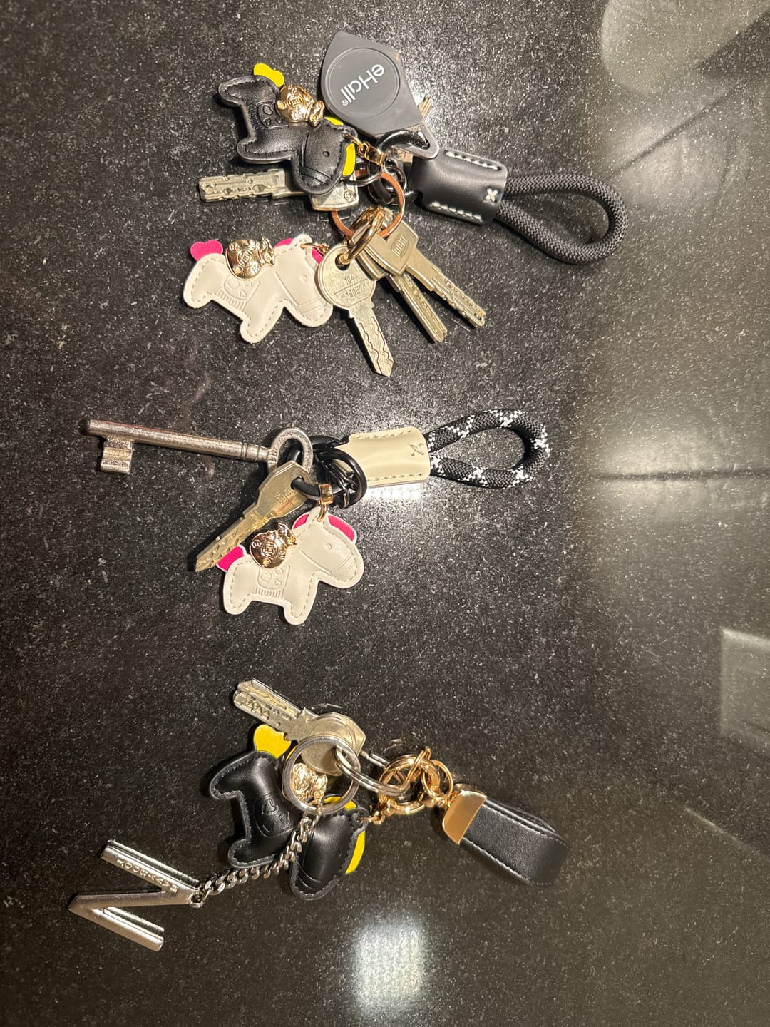 Customer photo review of HORSE WOVEN KEYCHAIN