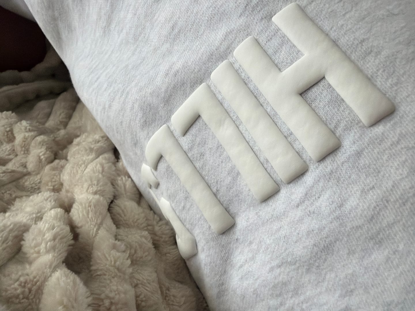 Customer photo review of GATED COMMUNITY SWEATER LIGHT GREY