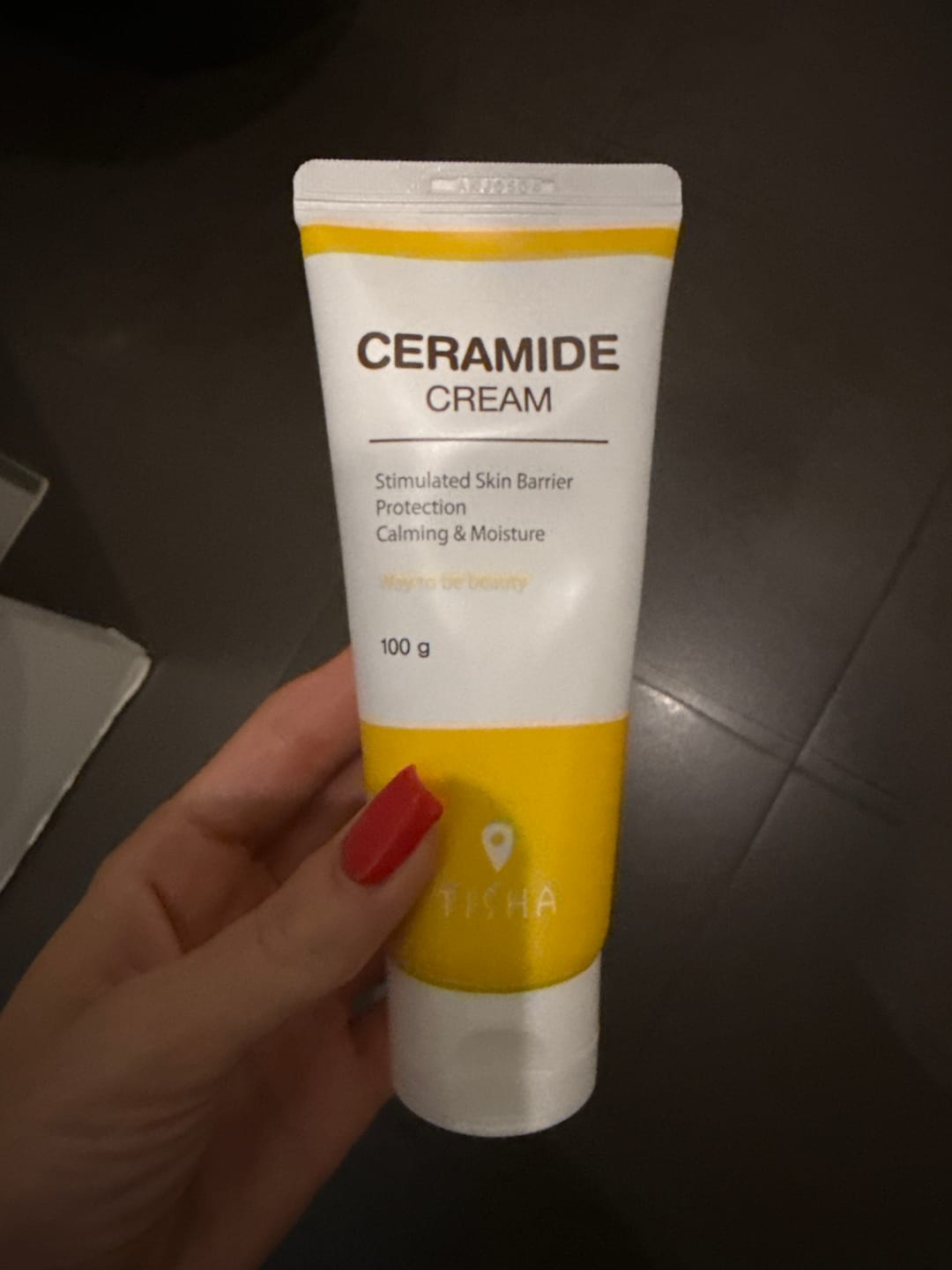 Customer photo review of Антиоксидантен успокояващ анти ейдж крем със серамиди, аминокиселини и билки Dr. Tisha Ceramide Cream