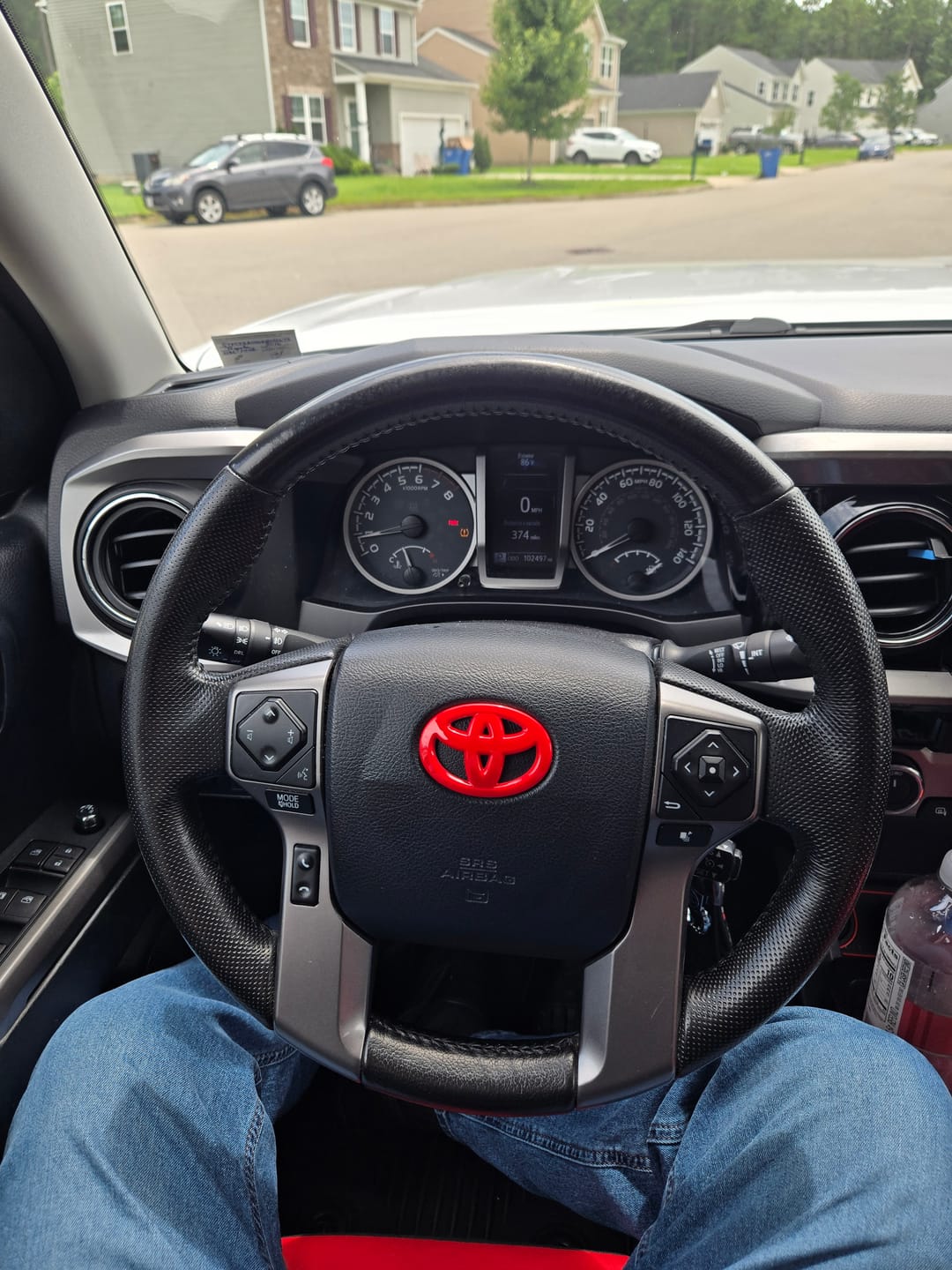 Customer photo review of Steering Wheel Emblem Overlay