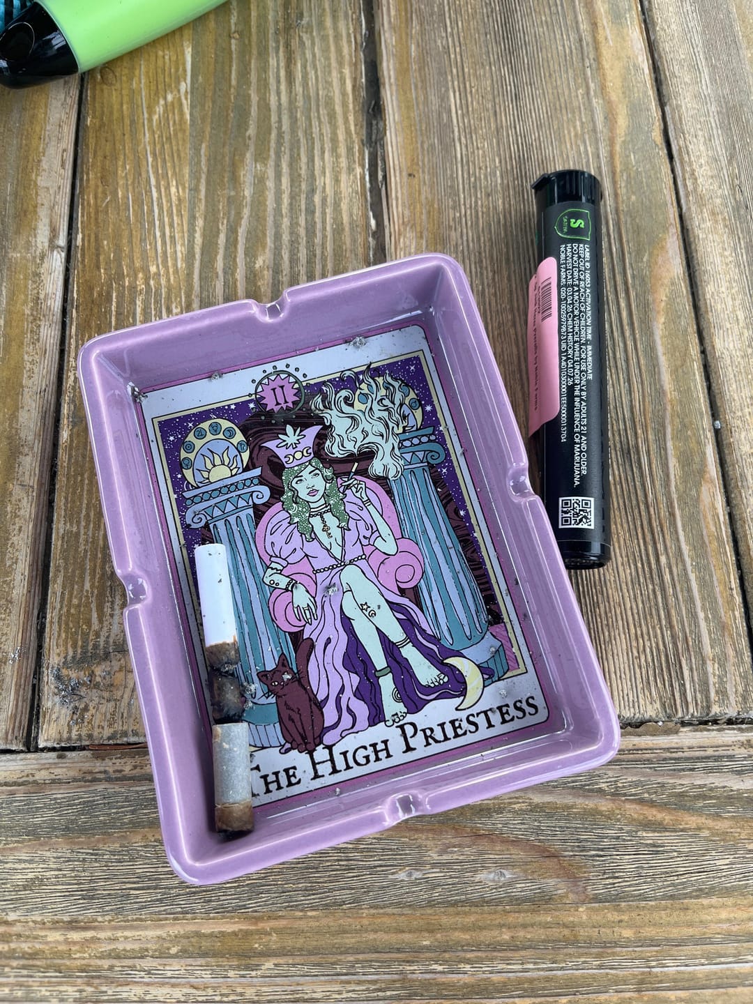 Customer photo review of HIGH PRIESTESS TAROT CARD ASHTRAY