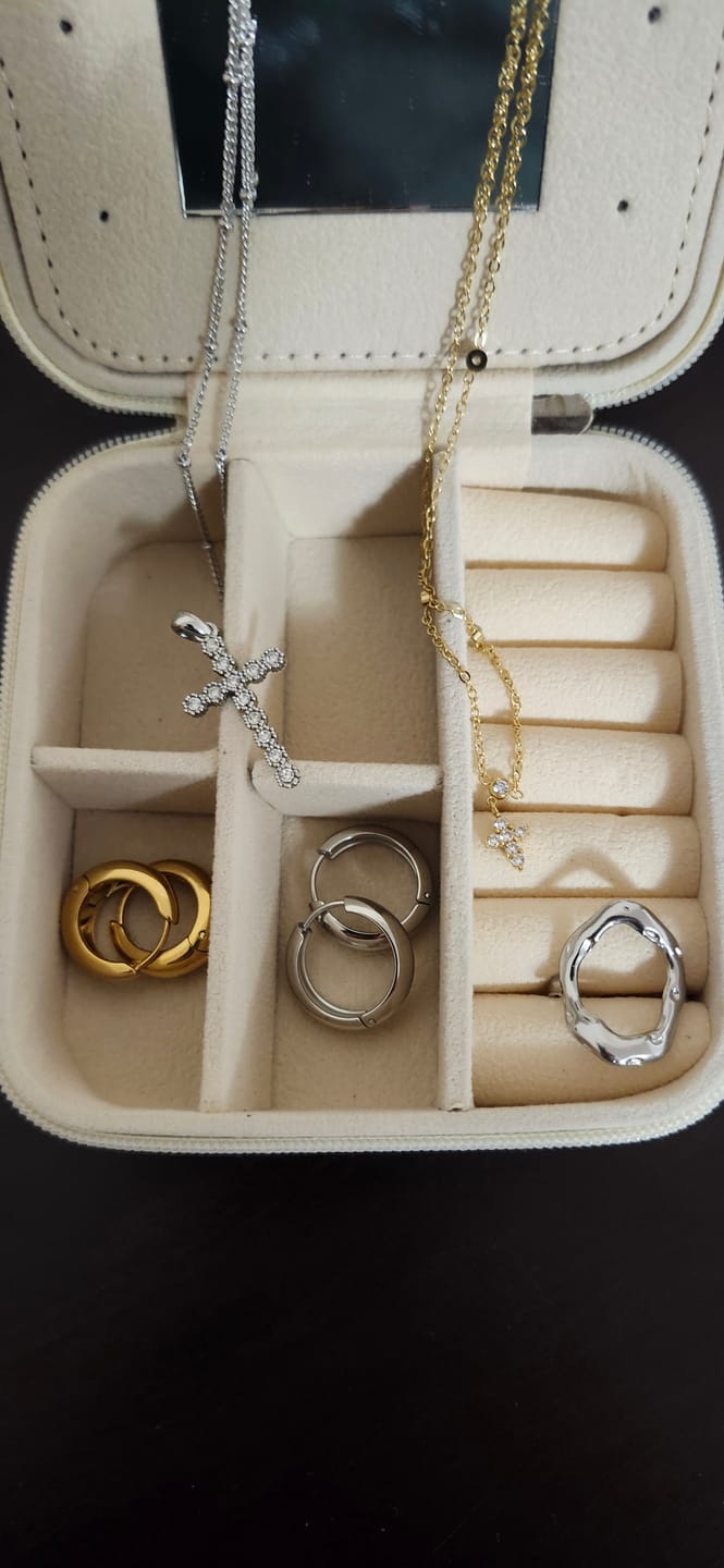 Customer photo review of St. Milano Necklace — Silver
