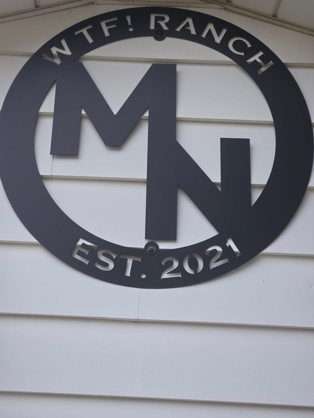 Customer photo review of Your Own Brand! - Custom Metal Signs Outdoor
