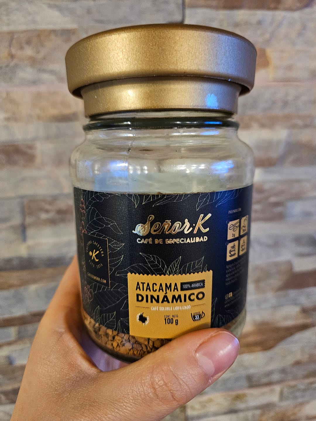 Customer photo review of Café Liofilizado Atacama Dinámico 100G