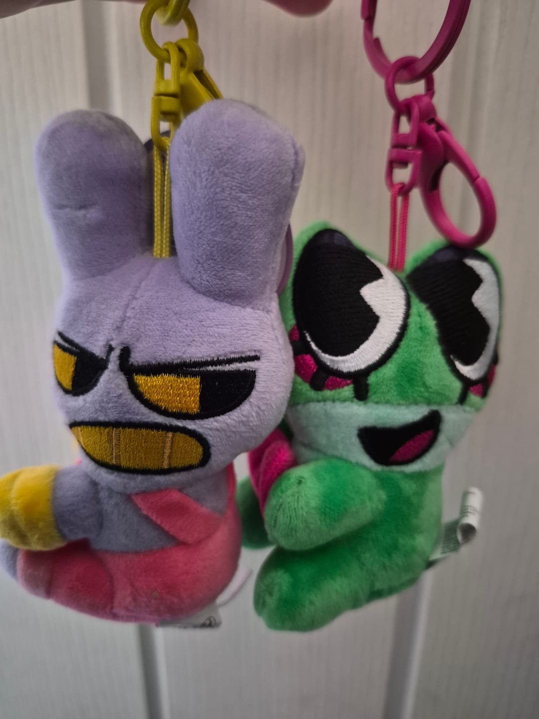 Customer photo review of Jax & Ribbit Magnetic Plush Keychains