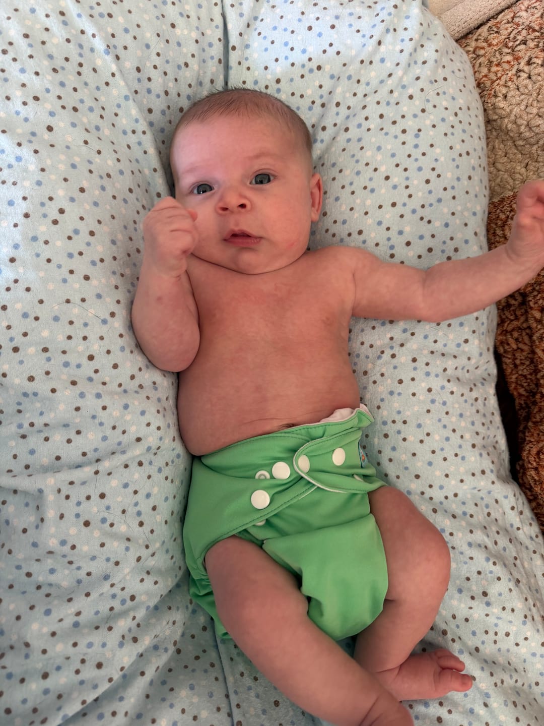 Customer photo review of Shop the Vault: Pocket Cloth Diaper with Athletic Wicking Jersey