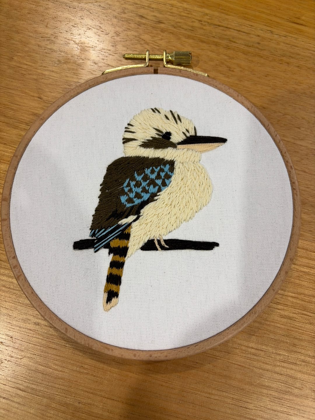 Customer photo review of Kookaburra Embroidery Kit