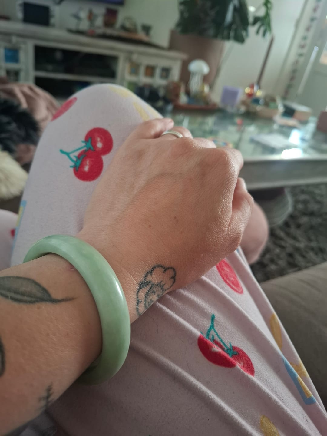 Customer photo review of Midori - Bracelet Jonc Jade