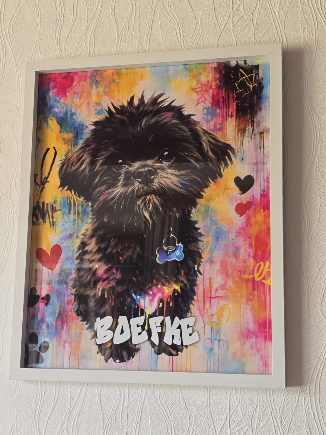 Customer photo review of Graffiti - Gepersonaliseerde Poster