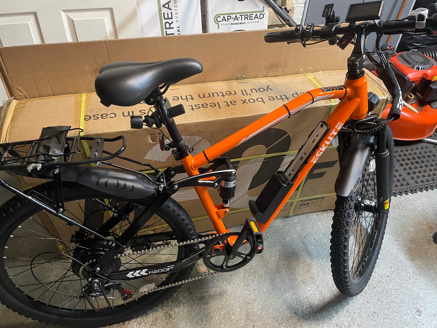 Customer photo review of Eskute® M200F 27.5" Full Suspension Electric Bike