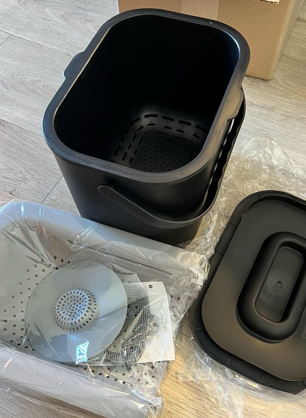 Customer photo review of Bio Mülleimer mit Innensieb, geruchsdicht & spülmaschinenfest