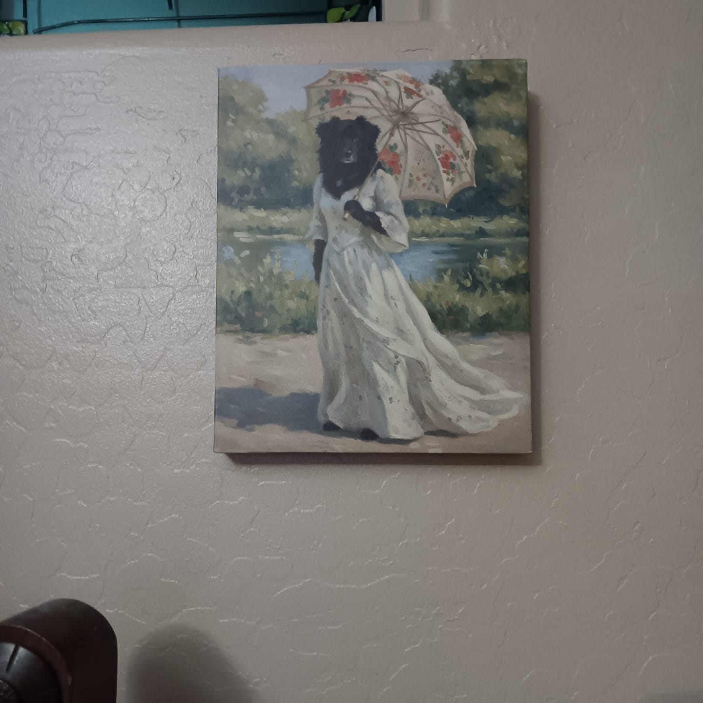 Customer photo review of Artzuzu Custom Portrait For Pets - Portrait with a Parasol